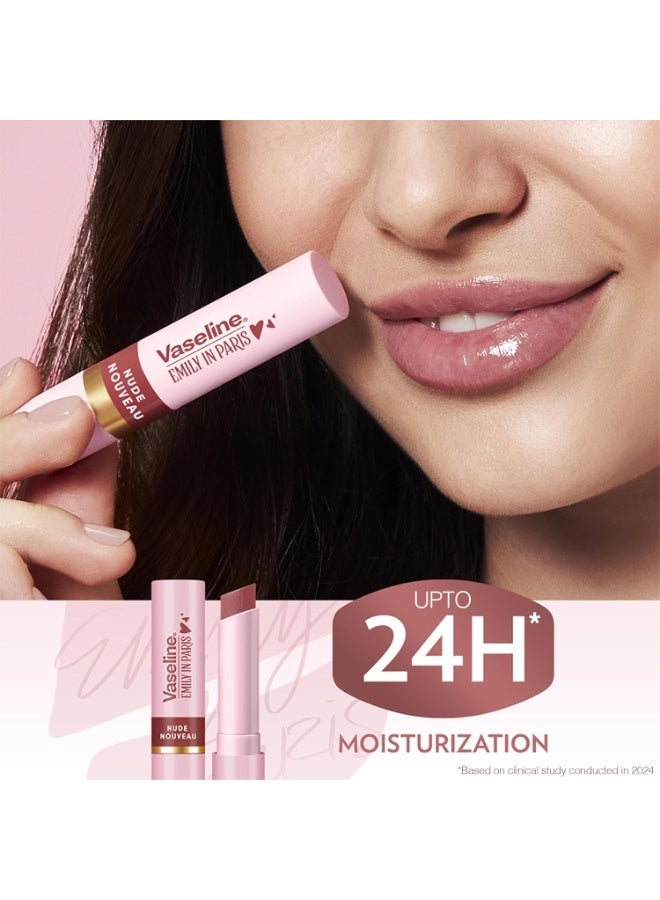 فازلين نوفو إميلي إن باريس إصدار محدود مرطب شفاه ملون 3 غرام (عبوة من 3 قطع) - Image 2